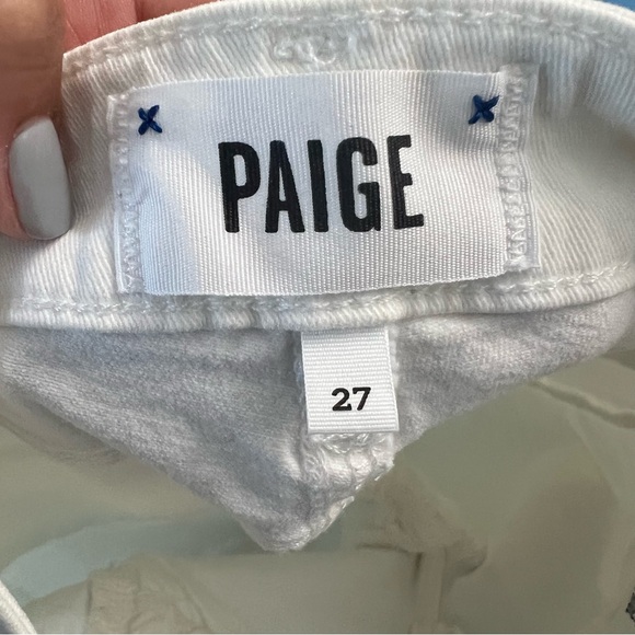 Paige White Verdugo Ankle Cotton Stretch Skinny Jeans - Picture 10 of 11